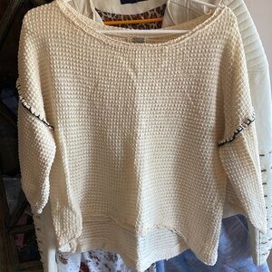 Gimmicks waffle high low shirt Xs